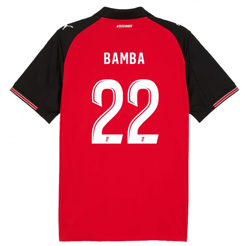 Danxen Kid Rayan Bamba #22 Red Black Home Jersey 2025/26 T-Shirt
