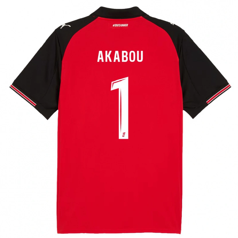 Danxen Kid Ayoub Akabou #1 Red Black Home Jersey 2025/26 T-Shirt