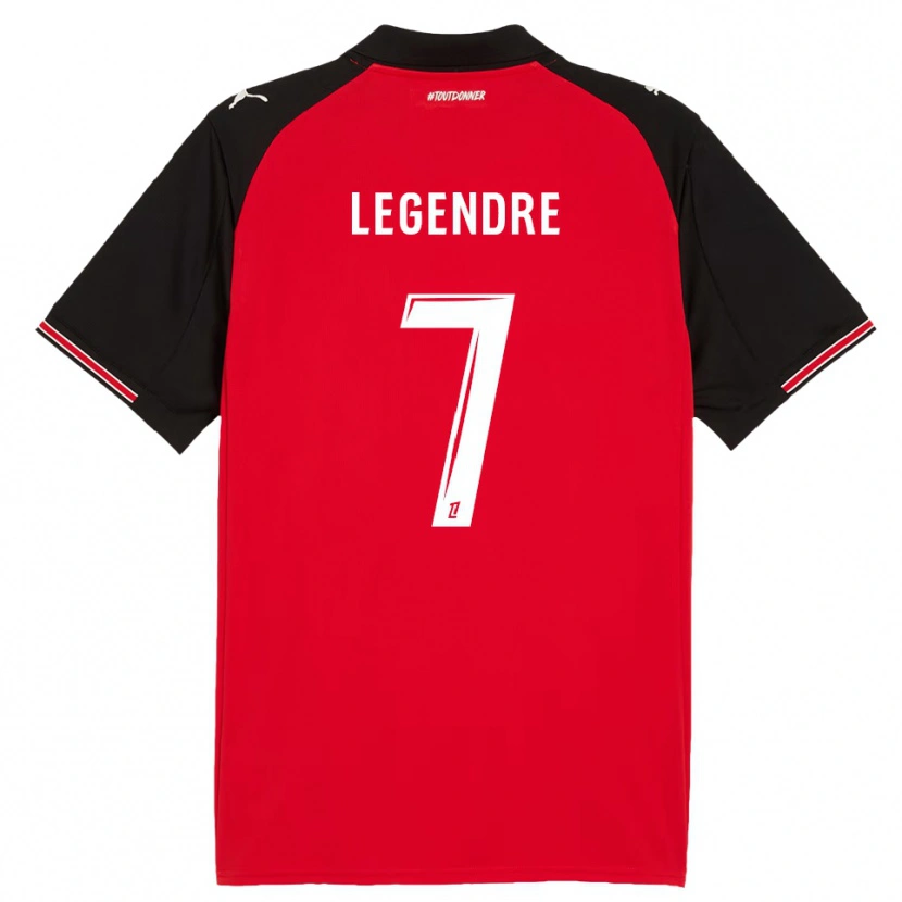 Danxen Kid Elías Legendre #7 Red Black Home Jersey 2025/26 T-Shirt