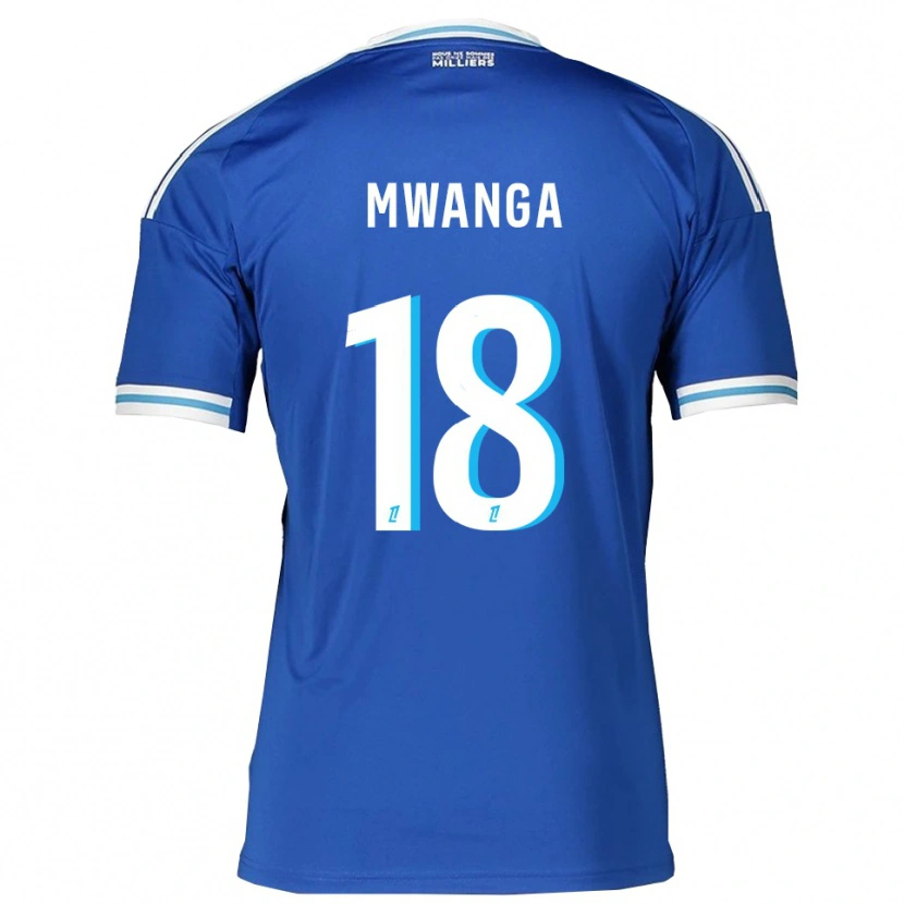 Danxen Kid Junior Mwanga #18 Blue White Home Jersey 2025/26 T-Shirt