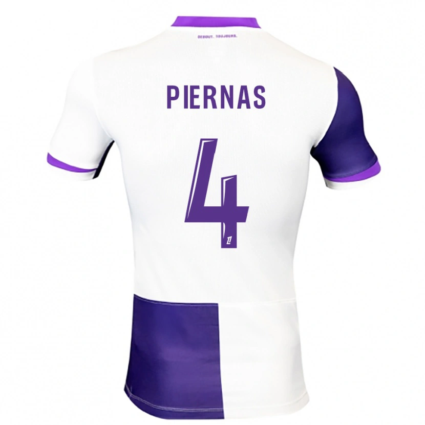 Danxen Kid Gaëtan Bakhouche Piernas #4 Purple White Home Jersey 2025/26 T-Shirt