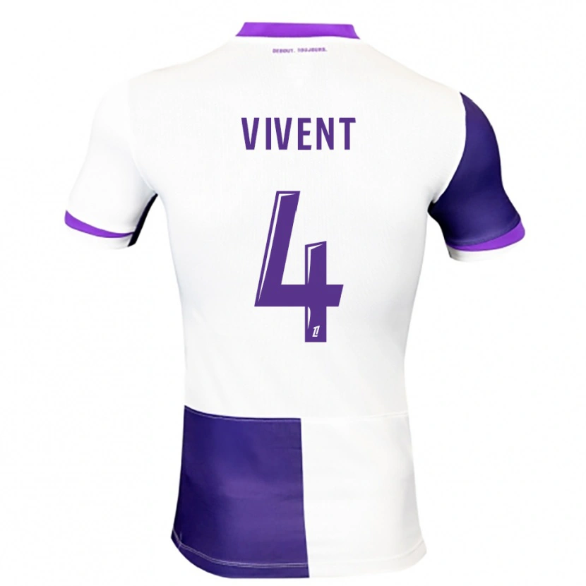 Danxen Kid Sacha Vivent #4 Purple White Home Jersey 2025/26 T-Shirt