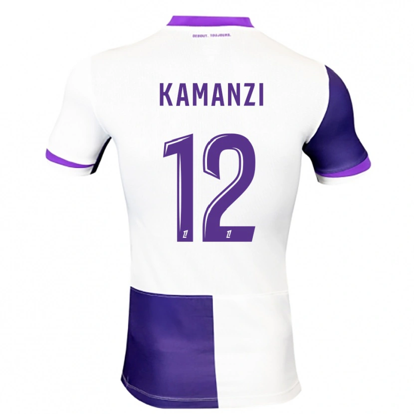 Danxen Kid Warren Kamanzi #12 Purple White Home Jersey 2025/26 T-Shirt