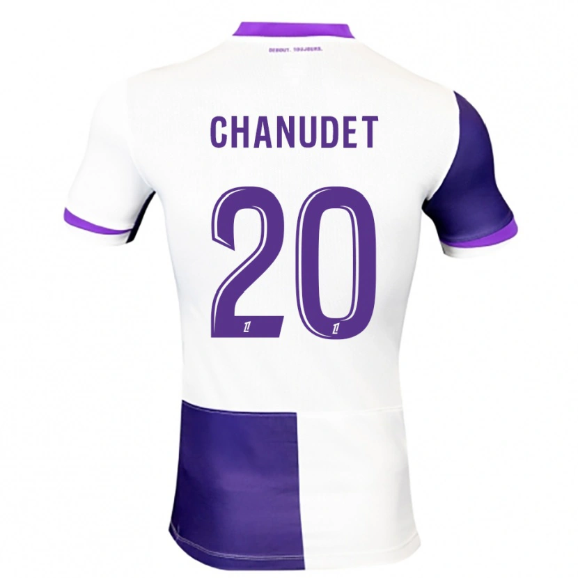 Danxen Kid Coralie Chanudet #20 Purple White Home Jersey 2025/26 T-Shirt
