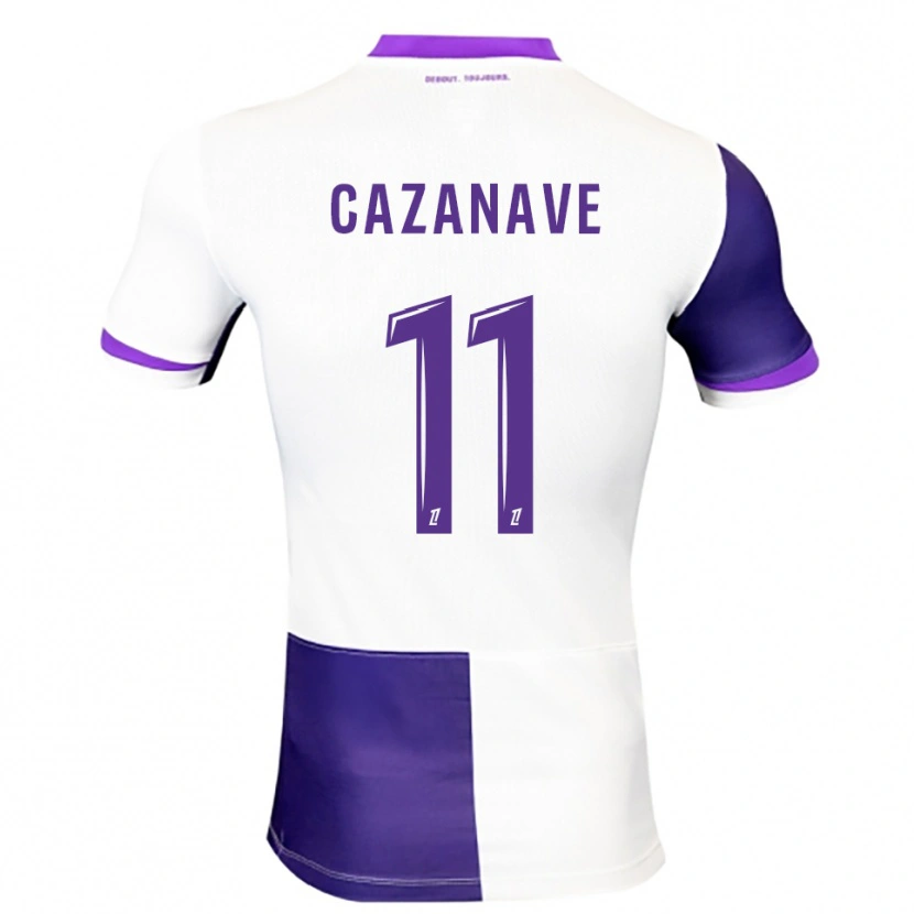 Danxen Kid Julie Cazanave #11 Purple White Home Jersey 2025/26 T-Shirt