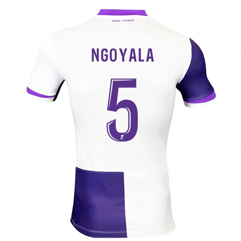 Danxen Kid Frédéric Efuele Ngoyala #5 Purple White Home Jersey 2025/26 T-Shirt