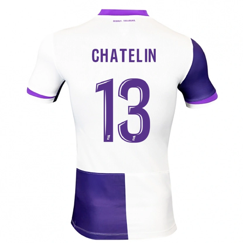 Danxen Kid Delphin Chatelin #13 Purple White Home Jersey 2025/26 T-Shirt