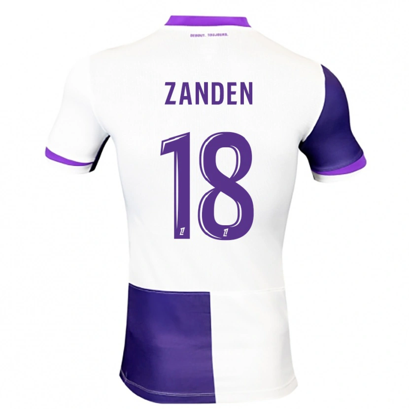 Danxen Kid Oliver Zandén #18 Purple White Home Jersey 2025/26 T-Shirt