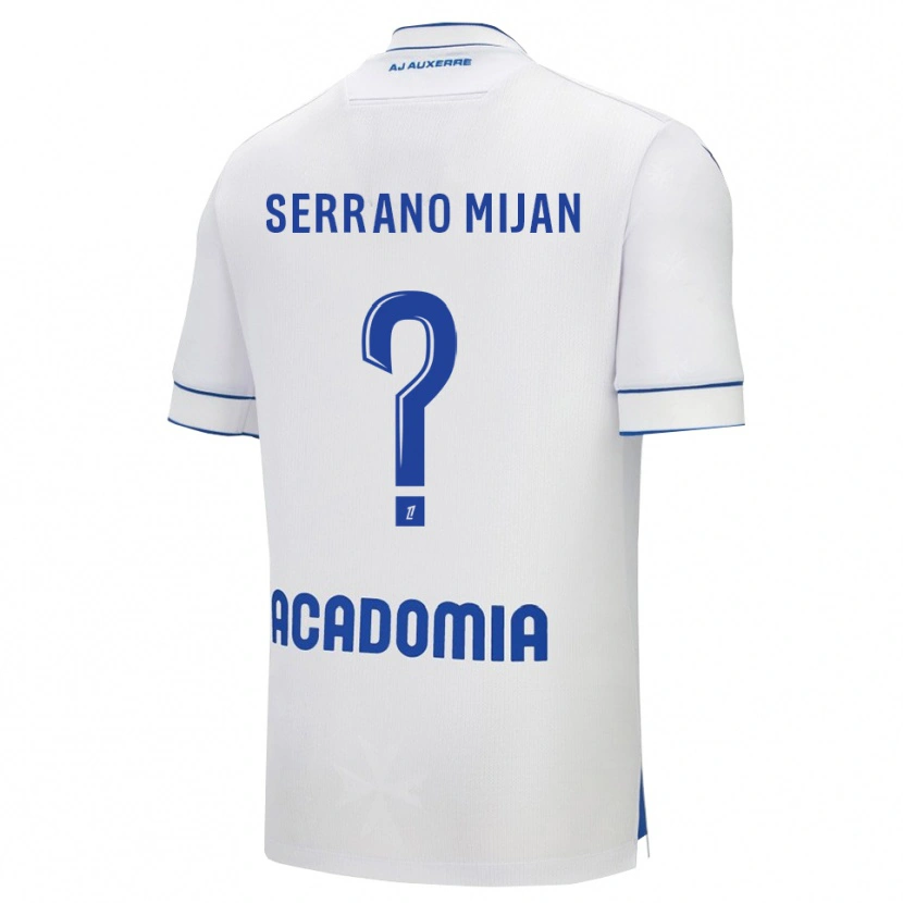 Danxen Kid Joye Serrano Mijan #0 White Blue Home Jersey 2025/26 T-Shirt
