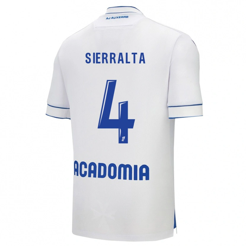 Danxen Kid Francisco Sierralta #4 White Blue Home Jersey 2025/26 T-Shirt