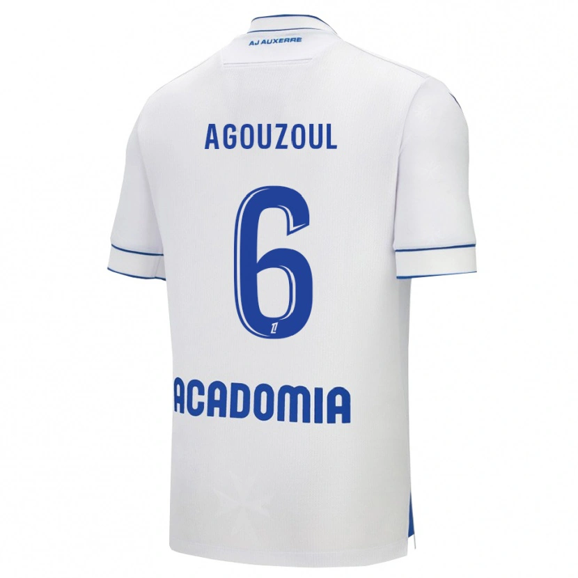 Danxen Kid Saad Agouzoul #6 White Blue Home Jersey 2025/26 T-Shirt