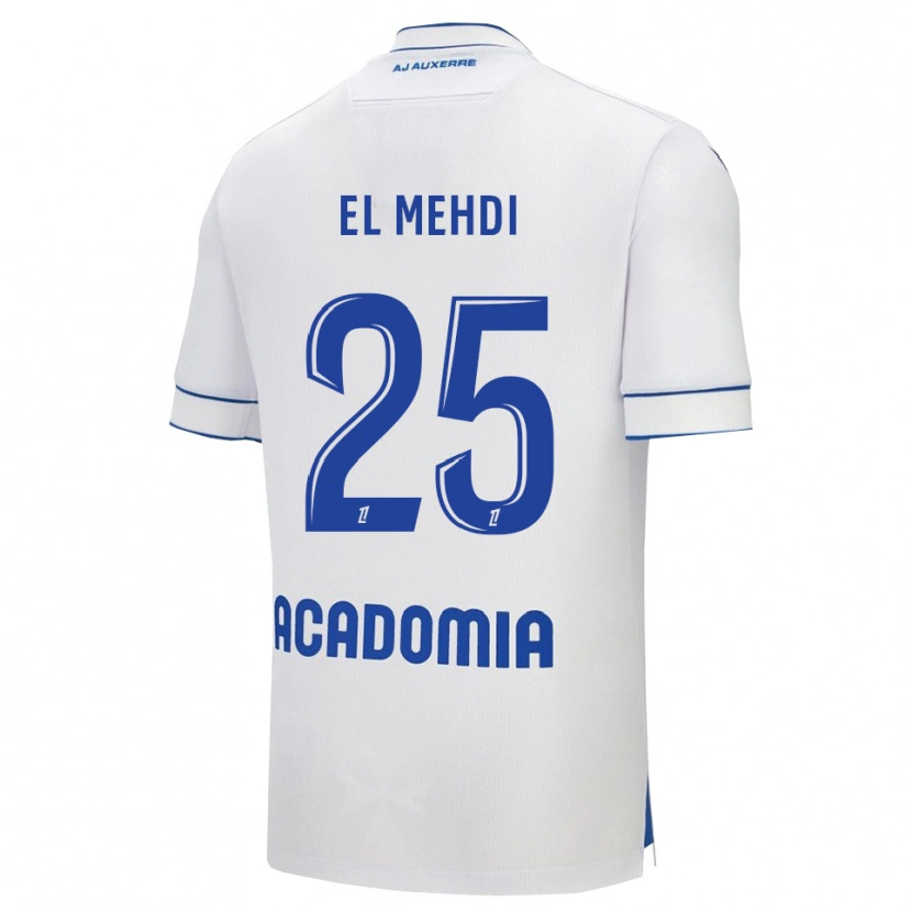 Danxen Kid Chihab El Mehdi #25 White Blue Home Jersey 2025/26 T-Shirt