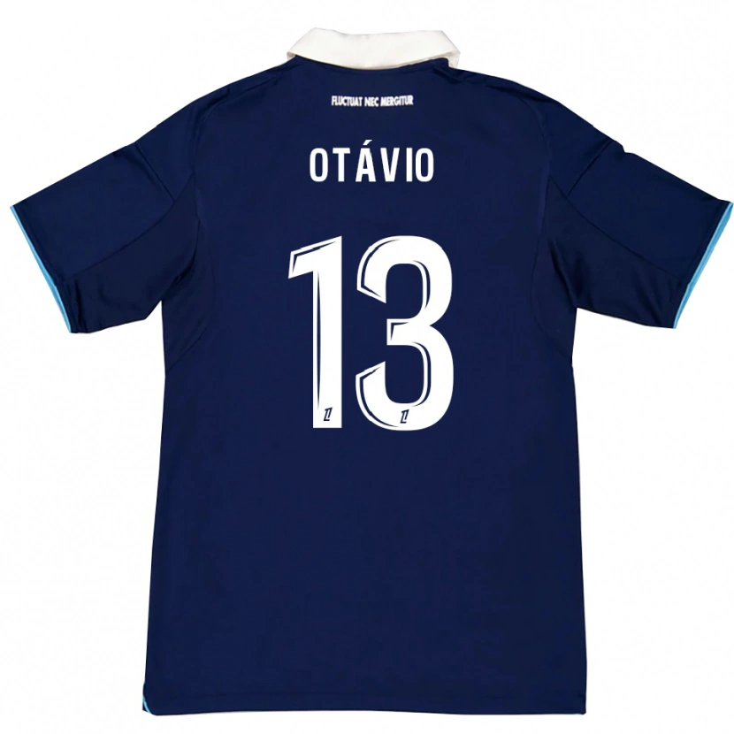 Danxen Kid Otávio #13 Dark Blue White Home Jersey 2025/26 T-Shirt