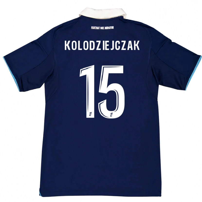 Danxen Kid Timothée Kolodziejczak #15 Dark Blue White Home Jersey 2025/26 T-Shirt