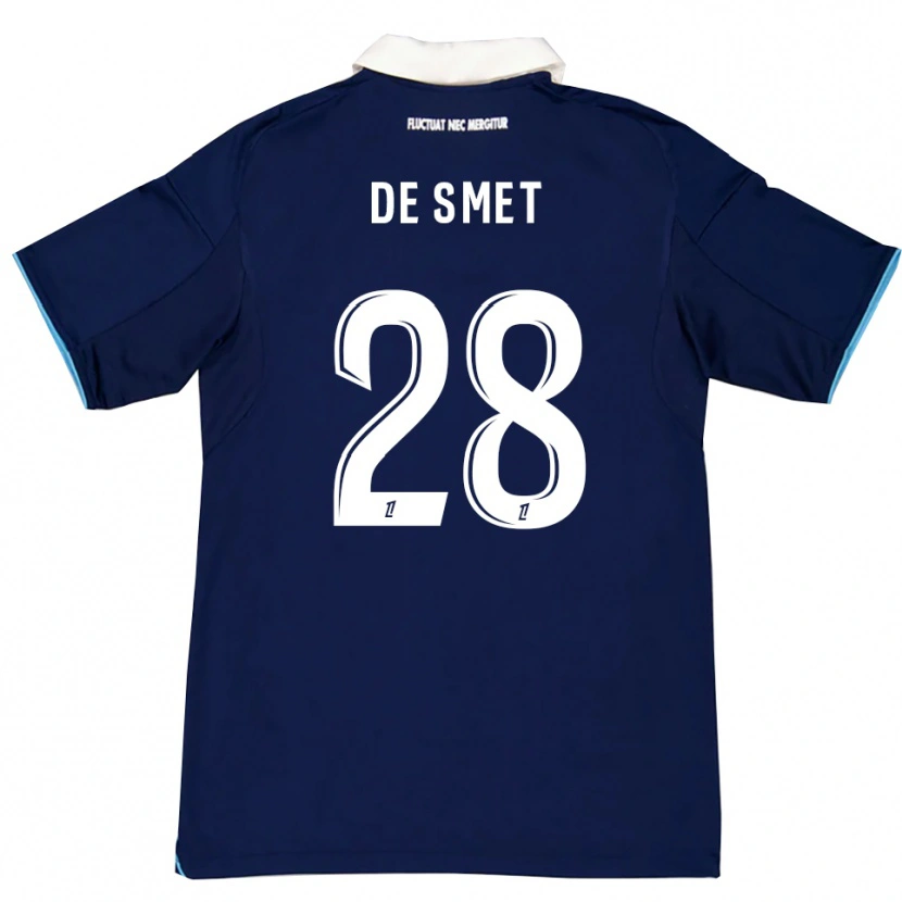 Danxen Kid Thibault De Smet #28 Dark Blue White Home Jersey 2025/26 T-Shirt