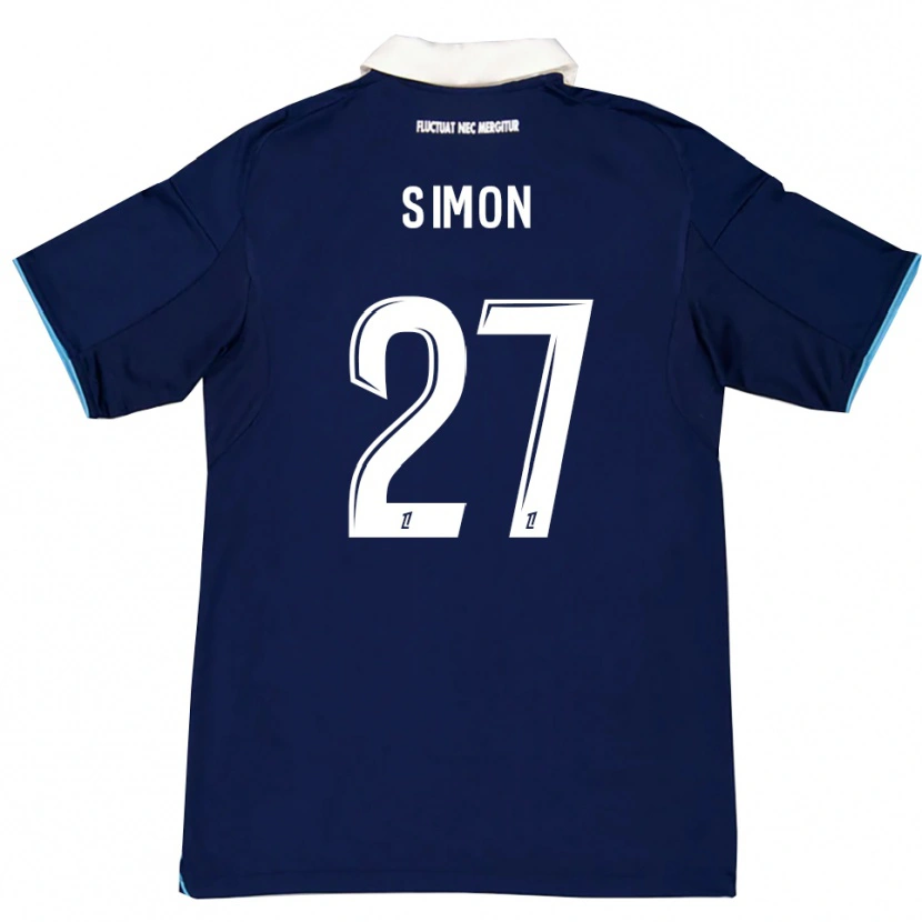 Danxen Kid Moses Simon #27 Dark Blue White Home Jersey 2025/26 T-Shirt