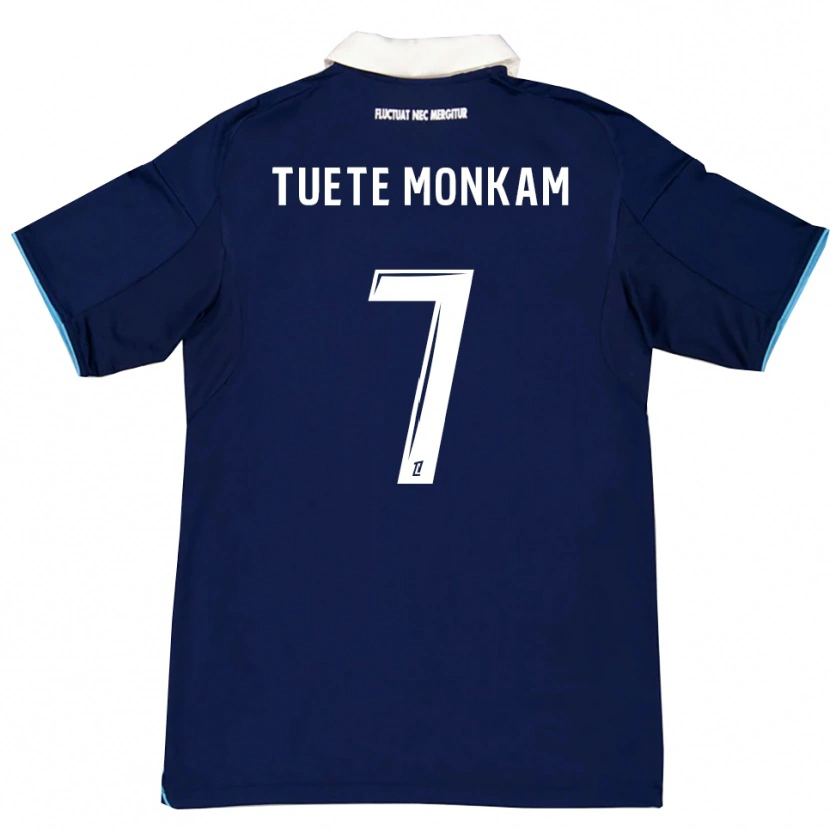 Danxen Kid Malcolm Tuete Monkam #7 Dark Blue White Home Jersey 2025/26 T-Shirt