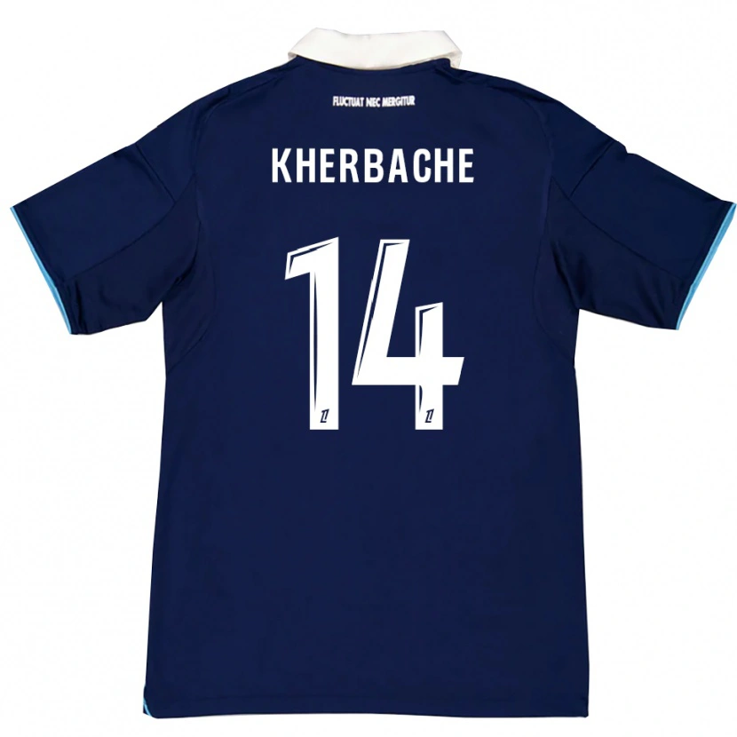 Danxen Kid Yoann Kherbache #14 Dark Blue White Home Jersey 2025/26 T-Shirt