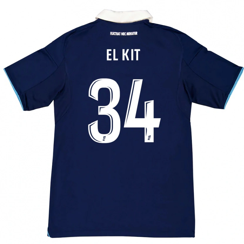 Danxen Kid Kamil El Kit #34 Dark Blue White Home Jersey 2025/26 T-Shirt