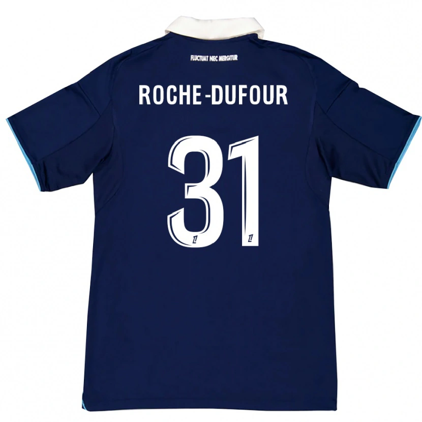 Danxen Kid Kenza Roche Dufour #31 Dark Blue White Home Jersey 2025/26 T-Shirt