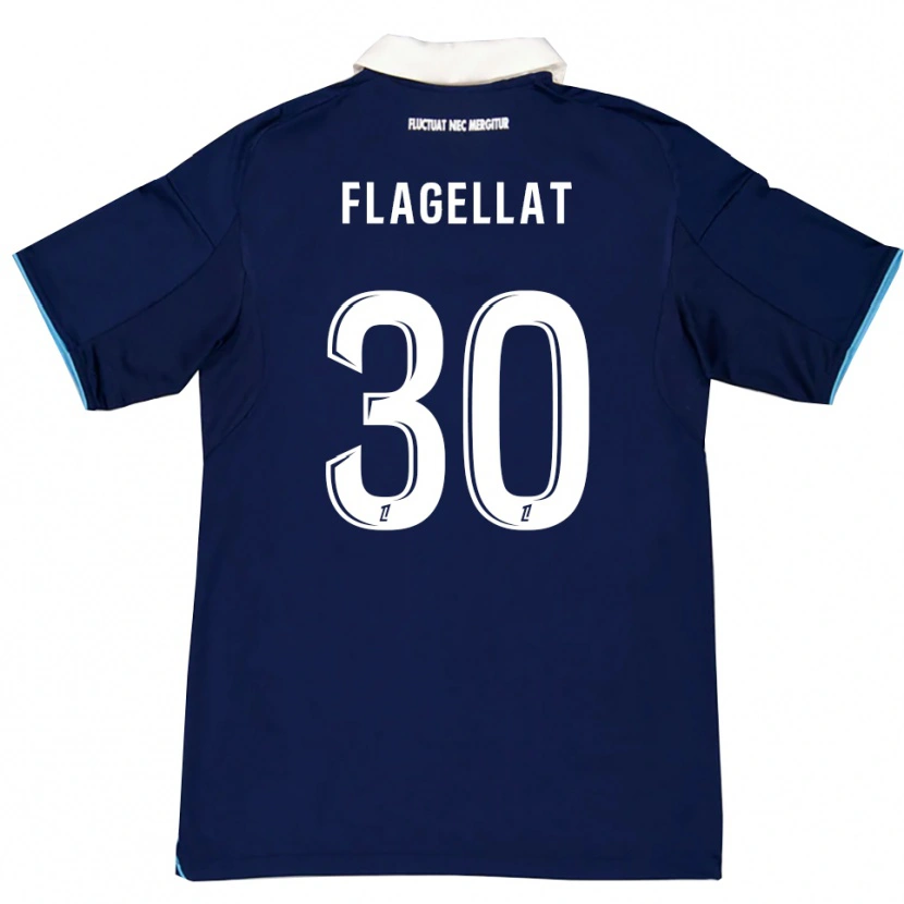 Danxen Kid Alizée Flagellat #30 Dark Blue White Home Jersey 2025/26 T-Shirt