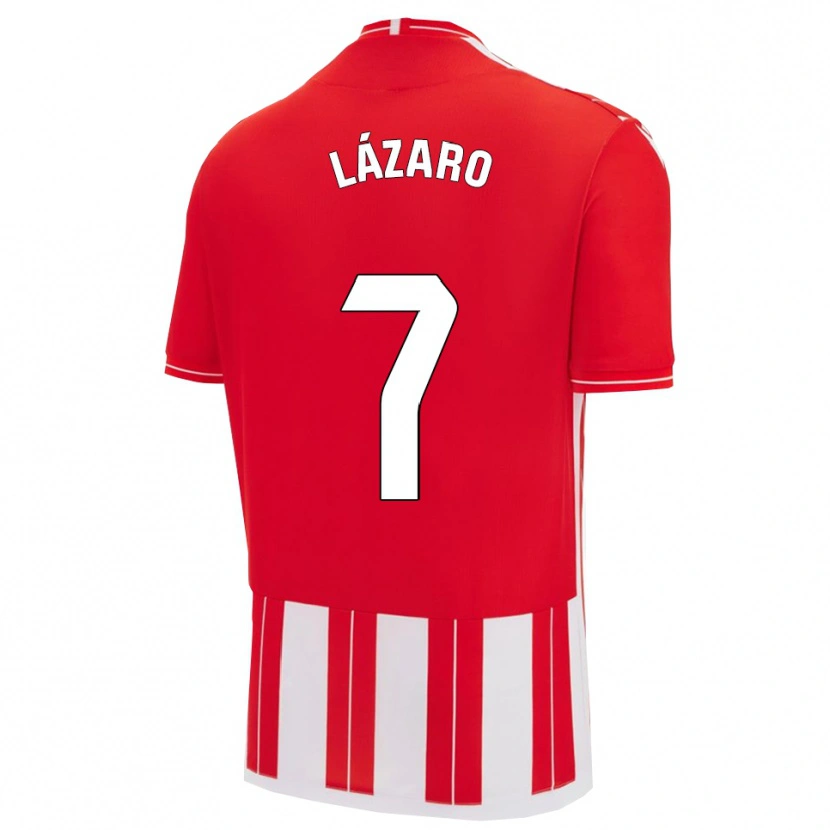 Danxen Kid Lázaro #7 Red White Home Jersey 2025/26 T-Shirt