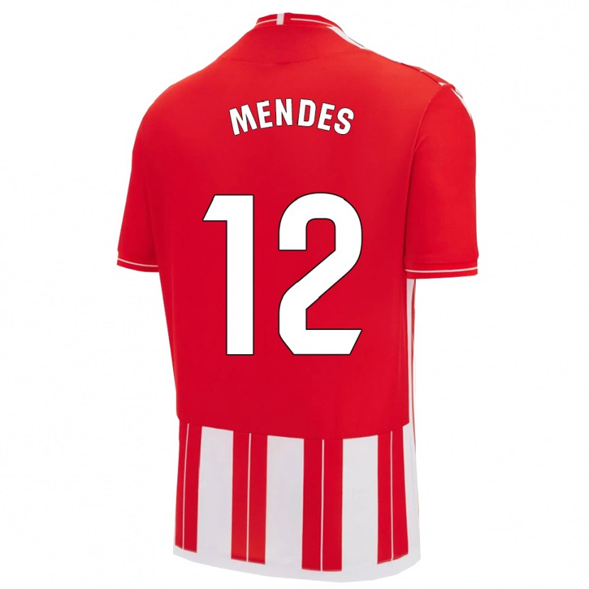 Danxen Kid Alex Mendes #12 Red White Home Jersey 2025/26 T-Shirt