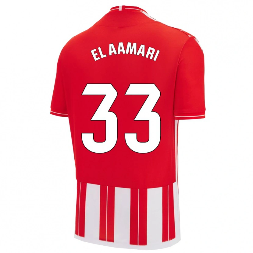 Danxen Kid Saif El Aamari #33 Red White Home Jersey 2025/26 T-Shirt