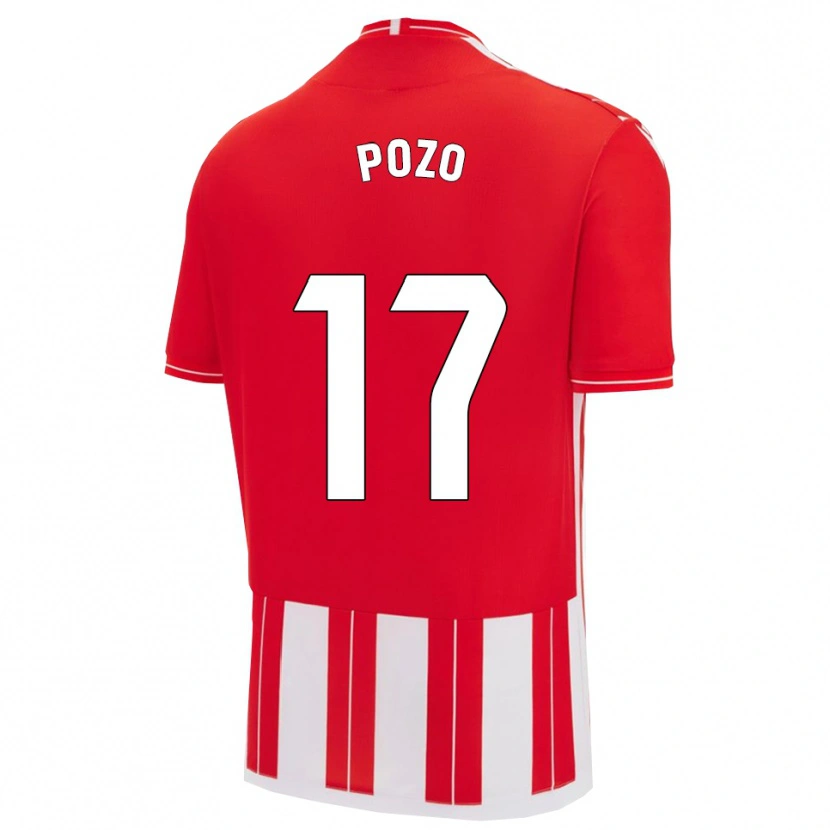 Danxen Kid Álex Pozo #17 Red White Home Jersey 2025/26 T-Shirt