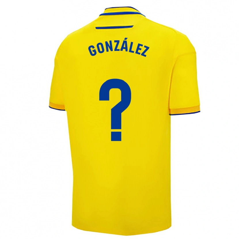 Danxen Kid Guille González #0 Yellow Navy Home Jersey 2025/26 T-Shirt