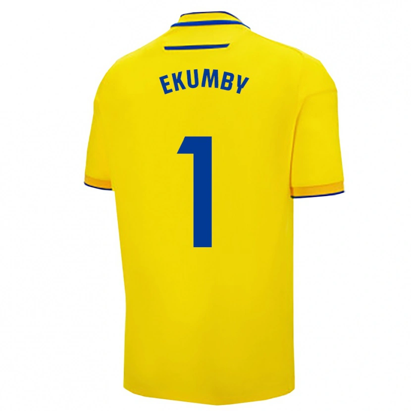 Danxen Kid Ekumby #1 Yellow Navy Home Jersey 2025/26 T-Shirt