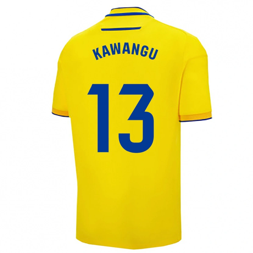 Danxen Kid Mbemba Kawangu #13 Yellow Navy Home Jersey 2025/26 T-Shirt