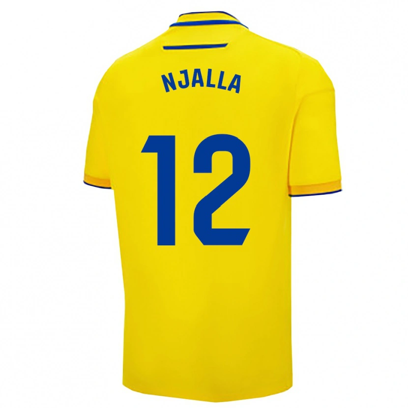 Danxen Kid Nico Njalla #12 Yellow Navy Home Jersey 2025/26 T-Shirt
