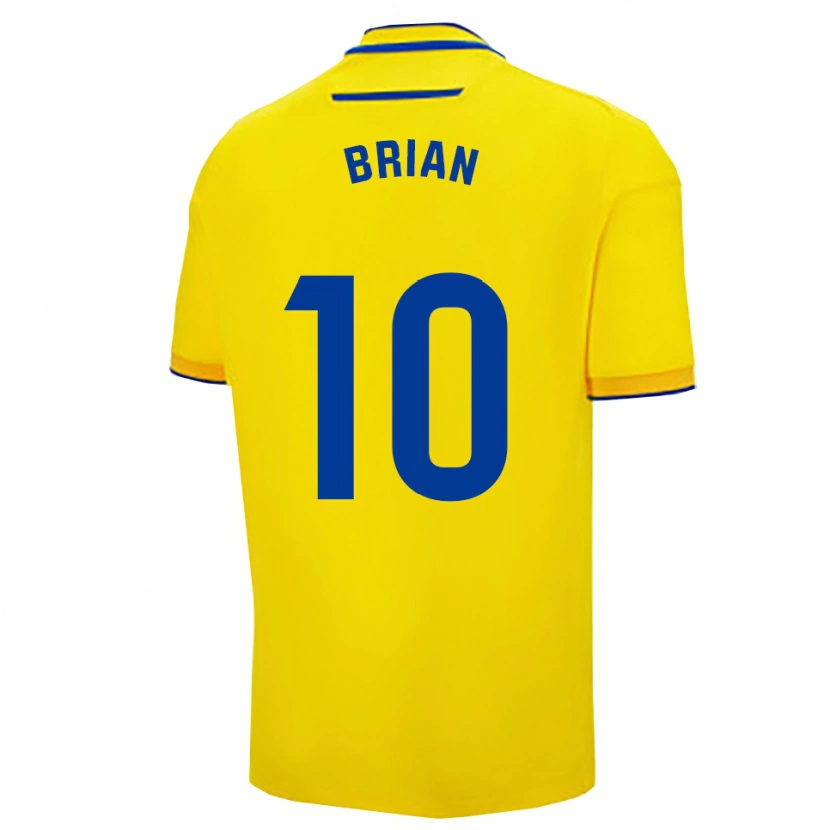 Danxen Kid Brian Ocampo #10 Yellow Navy Home Jersey 2025/26 T-Shirt