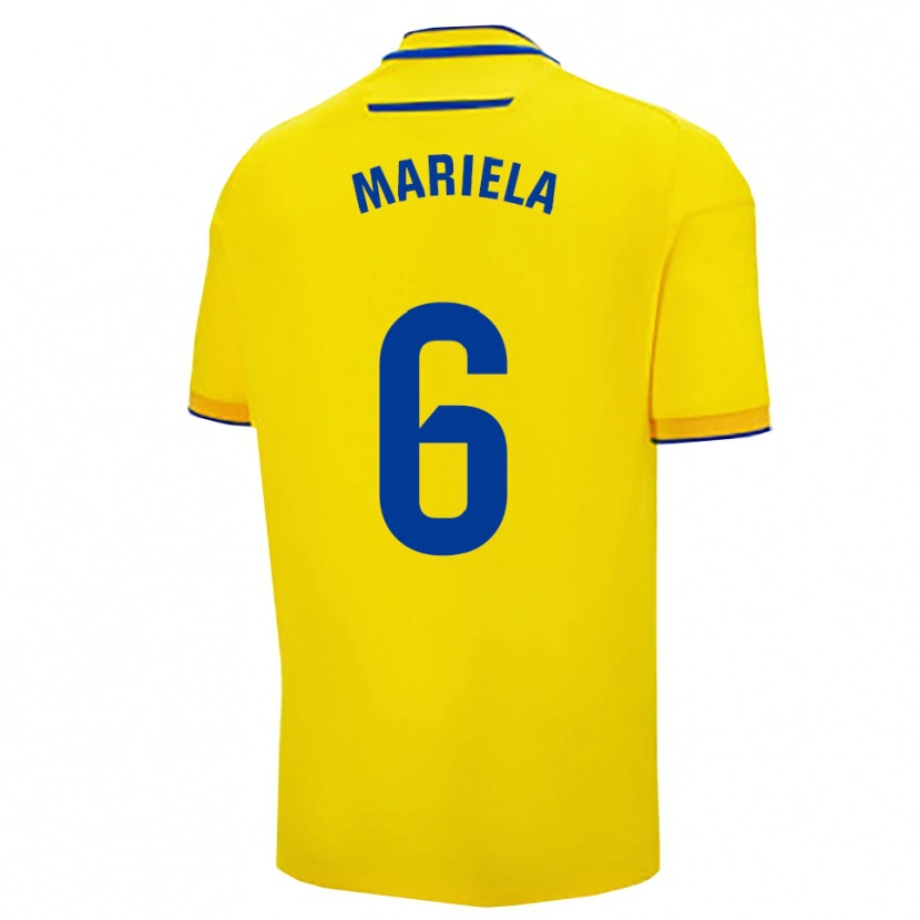 Danxen Kid Mariela Sánchez Sánchez #6 Yellow Navy Home Jersey 2025/26 T-Shirt