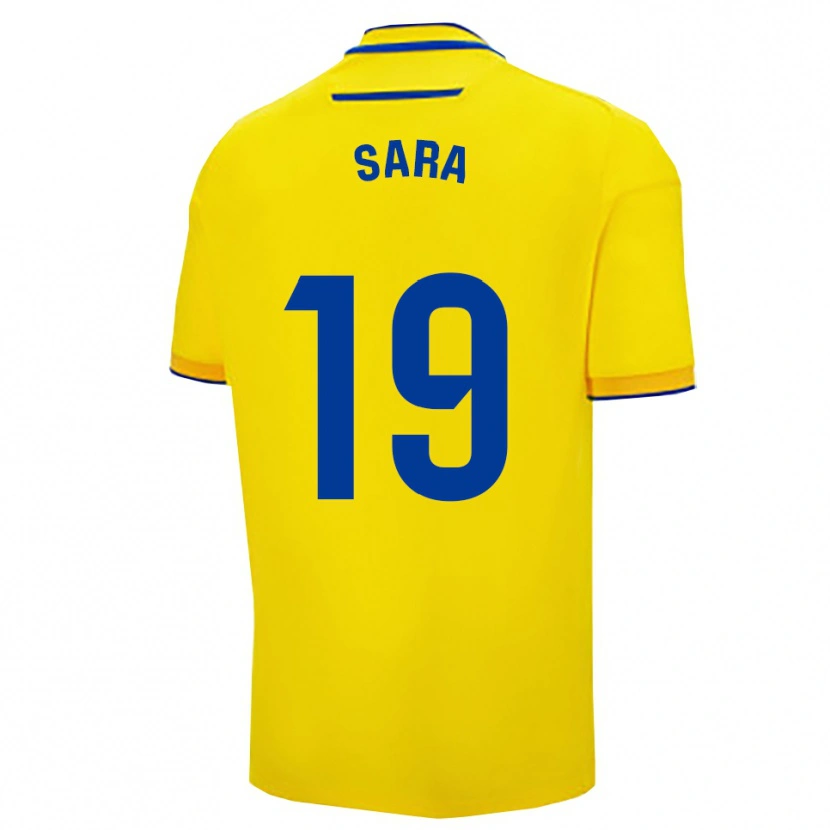 Danxen Kid Sara Sánchez García #19 Yellow Navy Home Jersey 2025/26 T-Shirt
