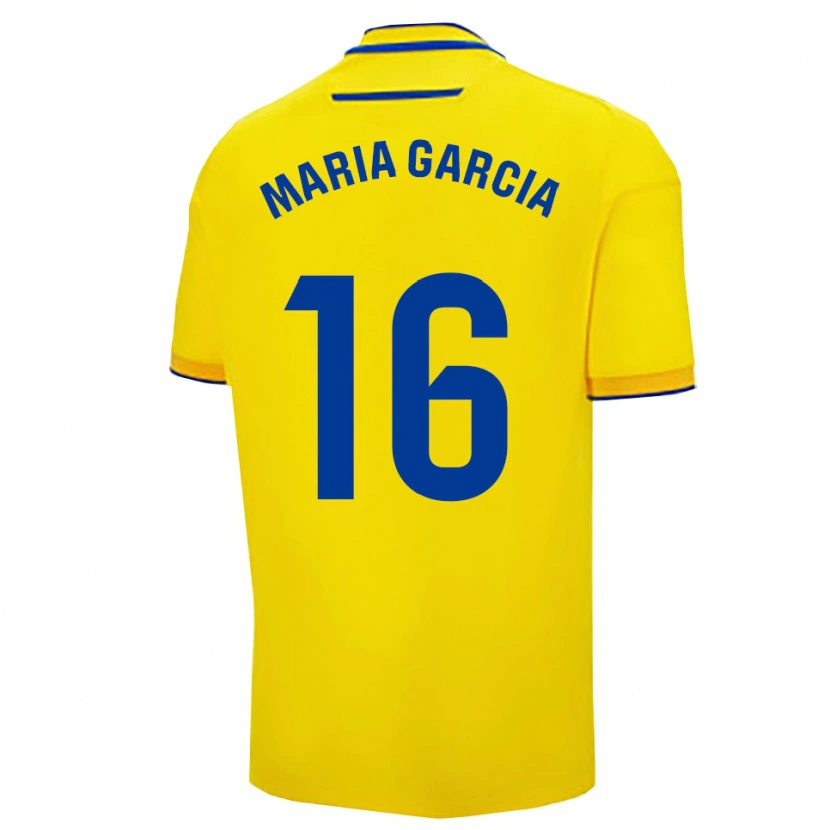 Danxen Kid Maria García Fernández #16 Yellow Navy Home Jersey 2025/26 T-Shirt