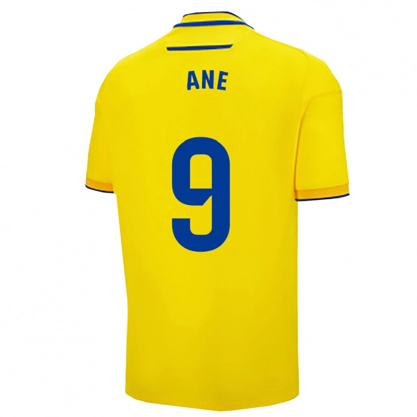Danxen Kid Ane López De Heredia Alcelay #9 Yellow Navy Home Jersey 2025/26 T-Shirt