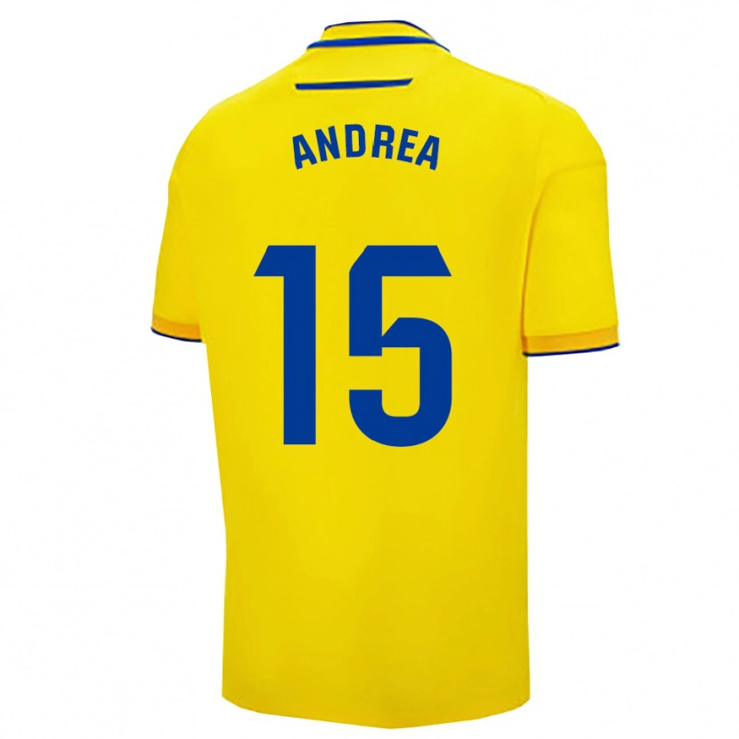 Danxen Kid Andrea Sánchez Moreno #15 Yellow Navy Home Jersey 2025/26 T-Shirt