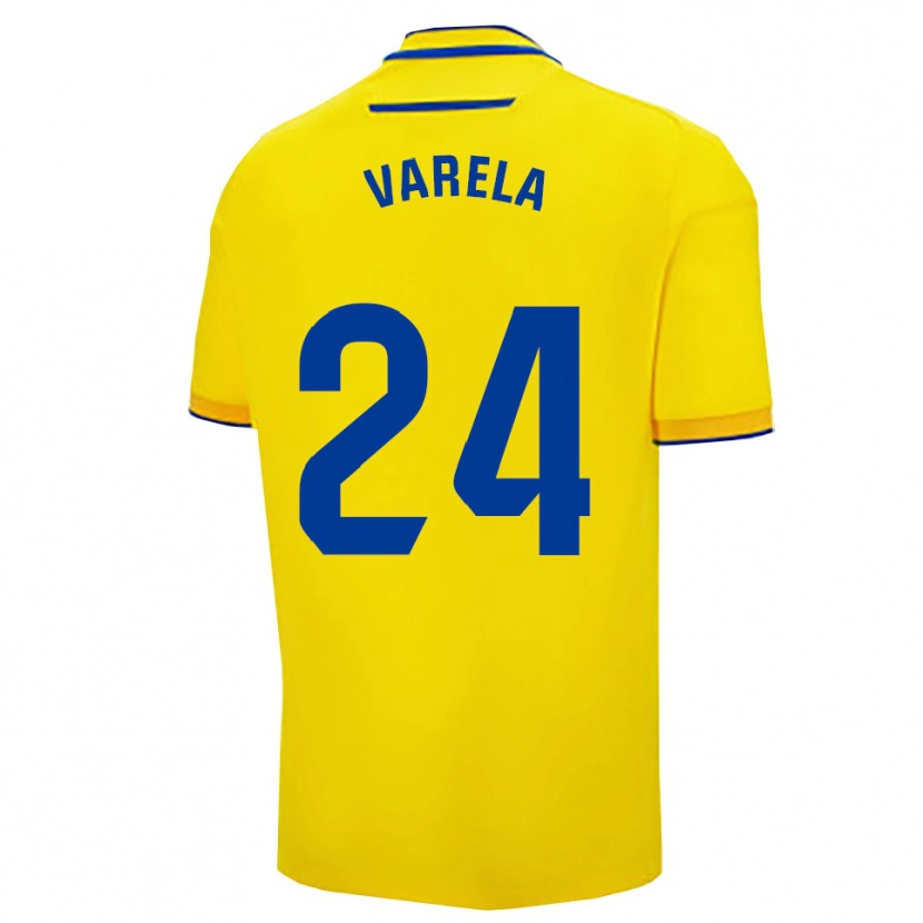 Danxen Kid Brandon Varela #24 Yellow Navy Home Jersey 2025/26 T-Shirt