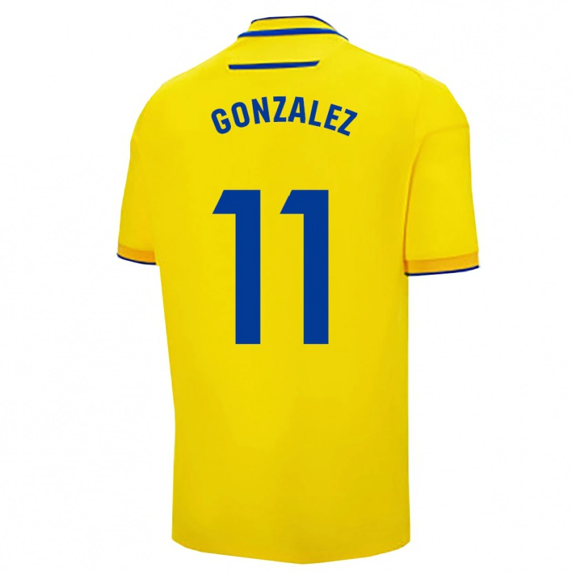 Danxen Kid Chus González #11 Yellow Navy Home Jersey 2025/26 T-Shirt