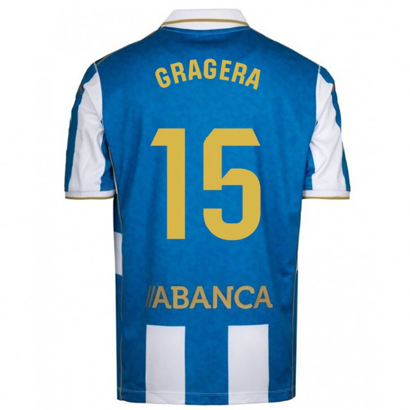 Danxen Kid José Gragera #15 White Blue Home Jersey 2025/26 T-Shirt
