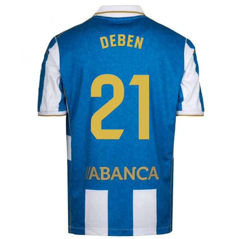 Danxen Kid Sara Debén #21 White Blue Home Jersey 2025/26 T-Shirt