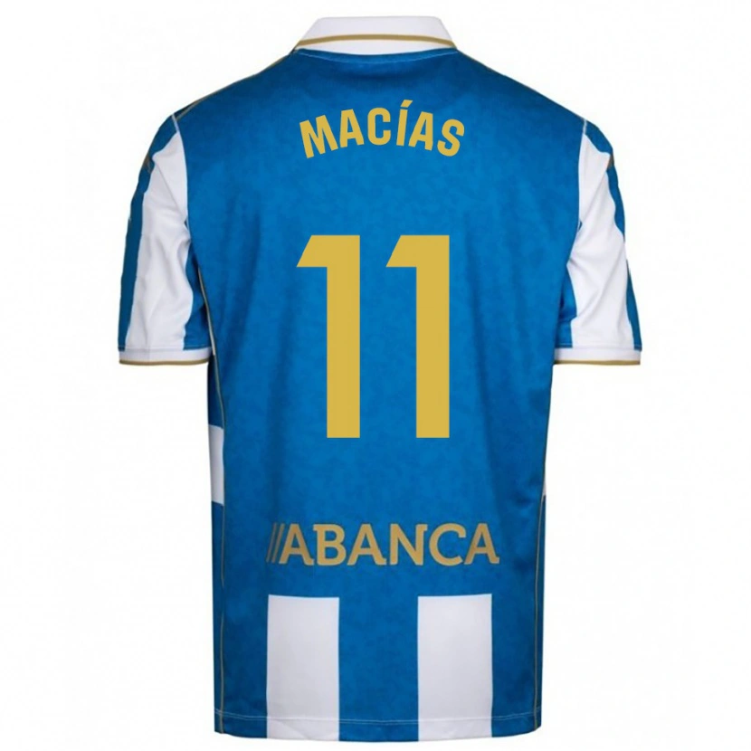 Danxen Kid Luisao Macías #11 White Blue Home Jersey 2025/26 T-Shirt