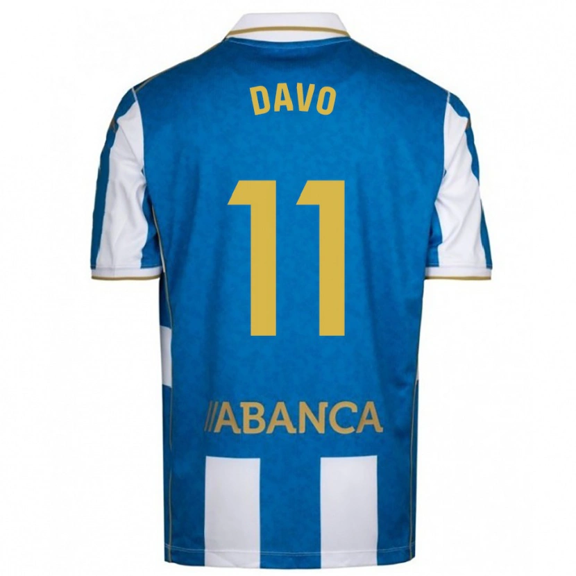 Danxen Kid Davo #11 White Blue Home Jersey 2025/26 T-Shirt