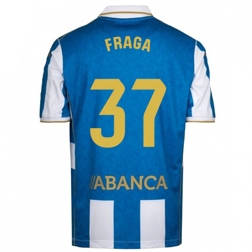 Danxen Kid Álvaro Fraga #37 White Blue Home Jersey 2025/26 T-Shirt