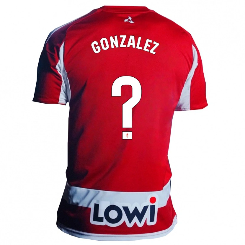 Danxen Kid Paco González #0 Red White Home Jersey 2025/26 T-Shirt