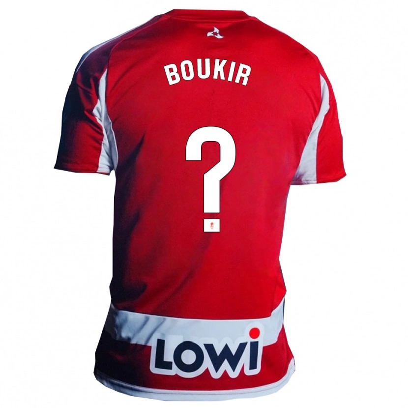 Danxen Kid Oussama Boukir #0 Red White Home Jersey 2025/26 T-Shirt