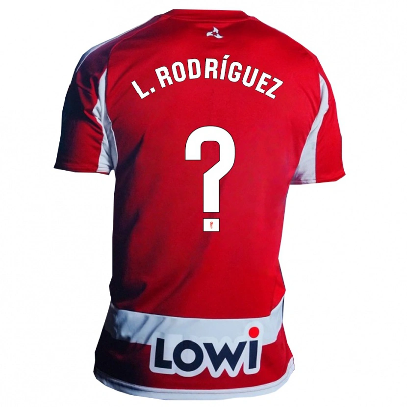 Danxen Kid Iker López Rodríguez #0 Red White Home Jersey 2025/26 T-Shirt