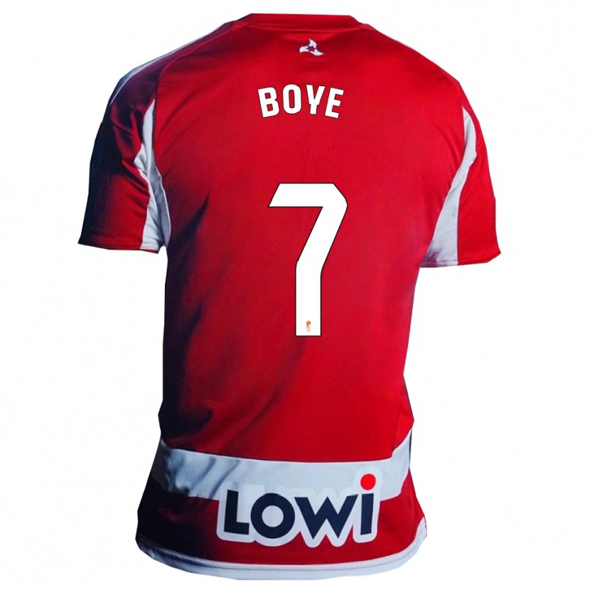 Danxen Kid Lucas Boyé #7 Red White Home Jersey 2025/26 T-Shirt
